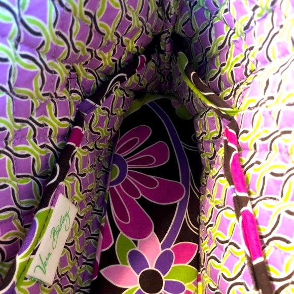 Vera Bradley Purple Punch Little Betsy Purse - Picture 7 of 11